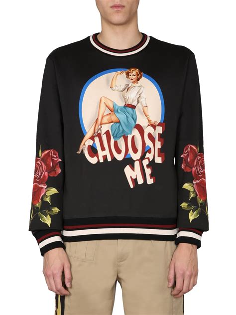 choose me sweatshirt dolce gabbana|Round.